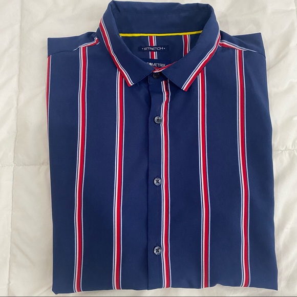 Geometrix New York Short-Sleeve Button-Down Shirt - Picture 5 of 8